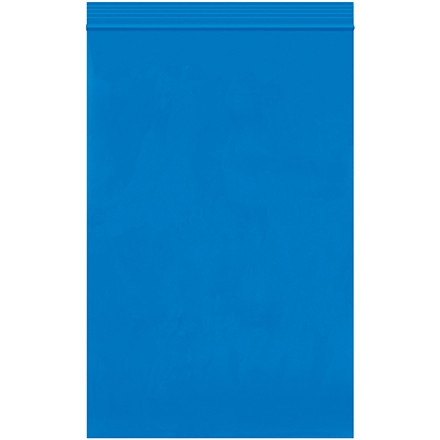 Reclosable Poly Bags, 6 x 9", 2 Mil, Blue