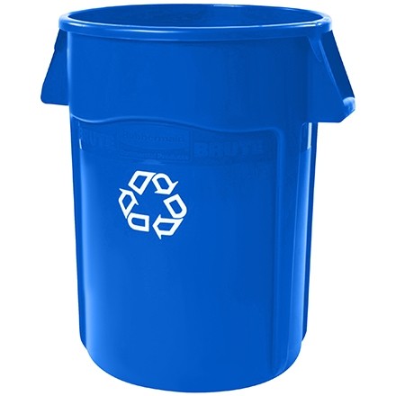 Rubbermaid® Brute® Recycling Container - 44 Gallon, Blue