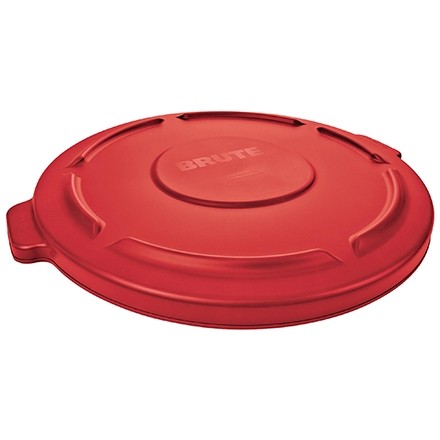 Rubbermaid® Brute® Trash Can Flat Lid - 55 Gallon, Red