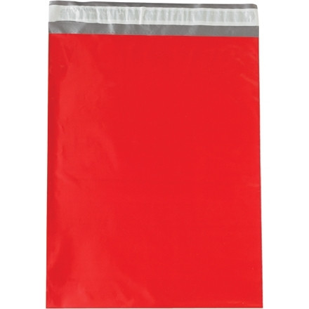 Poly Mailers, Red, 14 1/2 x 19"
