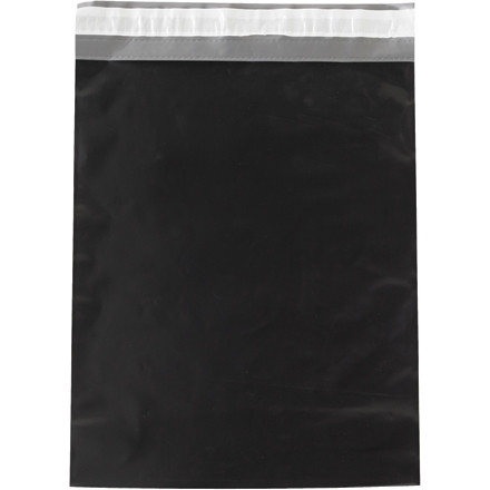 Poly Mailers, Black, 14 1/2 x 19"