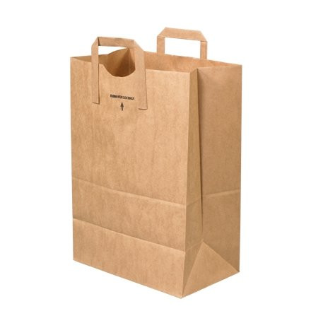 Kraft Paper Hardware Bags, #3, Virgin - 4 3/4 x 2 5/16 x 8 9/16"