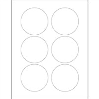 White Laser Labels, 3"