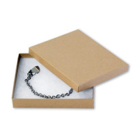 Chipboard Boxes, Gift, Jewelry, Kraft, 6 x 5 x 1"