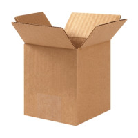 Corrugated Boxes, 5 x 5 x 6", Kraft
