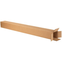 Corrugated Boxes, 4 x 4 x 50", Kraft