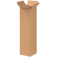 Corrugated Boxes, 8 x 8 x 30", Kraft