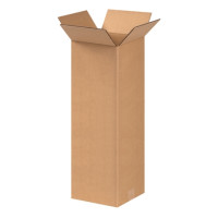 Corrugated Boxes, 8 x 8 x 20", Kraft