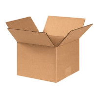 Corrugated Boxes, 8 x 8 x 6", Kraft