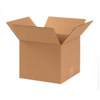 Corrugated Boxes, 11 x 11 x 9", Kraft