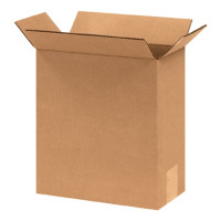 Corrugated Boxes, 8 x 4 x 12", Kraft