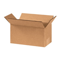 Corrugated Boxes, 8 x 4 x 4", Kraft