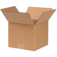 Corrugated Boxes, 7 x 7 x 6", Kraft