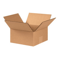 Corrugated Boxes, 7 x 7 x 3", Kraft, Flat
