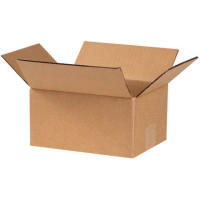Corrugated Boxes, 7 x 6 x 4", Kraft