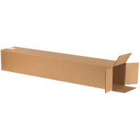 Corrugated Boxes, 6 x 6 x 40", Kraft