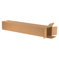 Corrugated Boxes, 6 x 6 x 38", Kraft
