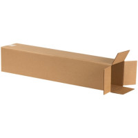 Corrugated Boxes, 6 x 6 x 32", Kraft