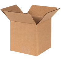 Corrugated Boxes, 6 x 6 x 6", Cube
