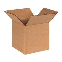 Single Wall Corrugated Boxes, 6 x 6 x 6", 44 ECT
