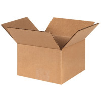 Corrugated Boxes, 6 x 6 x 4", Kraft