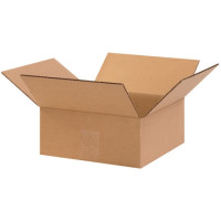 Corrugated Boxes, 6 x 6 x 2", Kraft, Flat