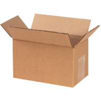 Corrugated Boxes, 6 x 3 x 3", Kraft