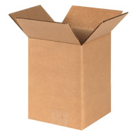 Corrugated Boxes, 5 x 5 x 8", Kraft