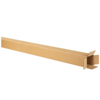 Corrugated Boxes, 4 x 4 x 74", Kraft