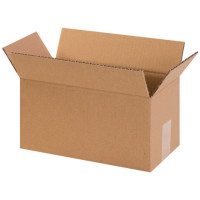 Corrugated Boxes, 12 x 7 x 7", Kraft