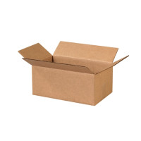 Corrugated Boxes, 12 x 7 x 5", Kraft