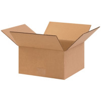 Corrugated Boxes, 10 x 10 x 5", Kraft, Flat