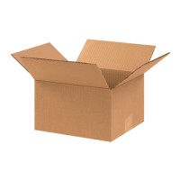 Corrugated Boxes, 10 x 9 x 6", Kraft