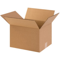 Corrugated Boxes, 10 x 9 x 8", Kraft