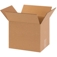 Corrugated Boxes, 10 x 8 x 8", Kraft