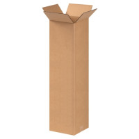 Corrugated Boxes, 9 x 9 x 30", Kraft