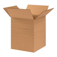 Corrugated Boxes, Multi-Depth, 10 x 10 x 12"