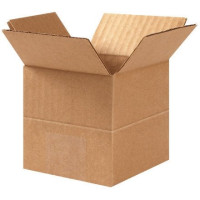 Corrugated Boxes, Multi-Depth, 4 x 4 x 4", Kraft
