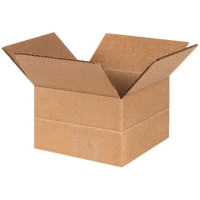 Corrugated Boxes, Multi-Depth, 6 x 6 x 4", Kraft