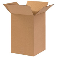 Corrugated Boxes, 10 x 10 x 16", Kraft