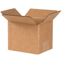 Corrugated Boxes, 5 x 4 x 4", Kraft