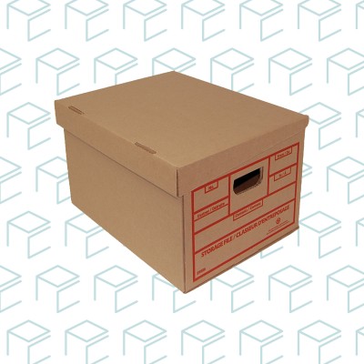 Storage and File Boxes with Attached Lid - 25 Boxes
