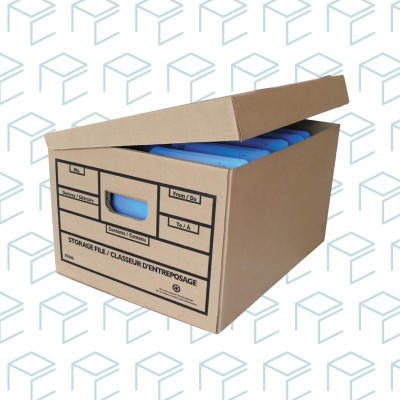 Storage File Boxes With Attached Lid, 15