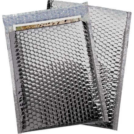 Glamour Bubble Mailers - 9 x 11 1? 2 ", argent