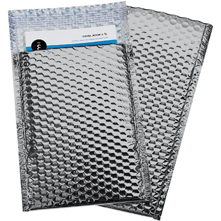 Glamour Bubble Mailers - 7 1? 2 x 11 ", Argent