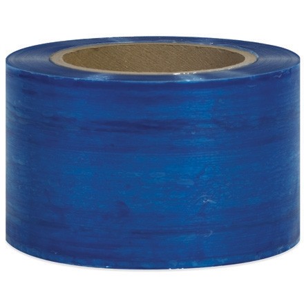Film étirable de paquetage bleu, calibre 80, 3 "x 1000 '