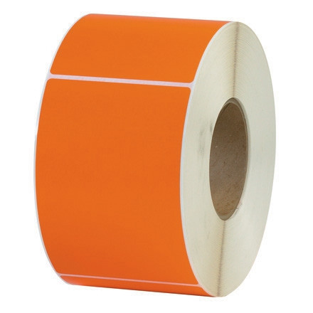 Étiquettes à transfert thermique orange, 4 x 6 "