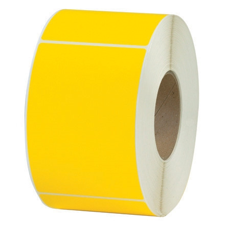 Étiquettes à transfert thermique jaunes, 4 x 6 po