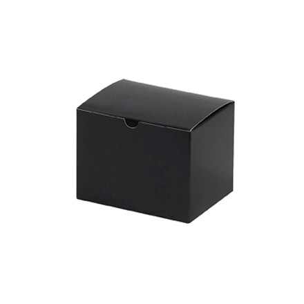 Boîtes cadeaux - 6 x 4 1/2 x 4 1/2 ", noir brillant