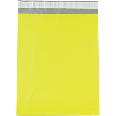 Enveloppes en polyéthylène jaunes, 12 x 15 1/2 "